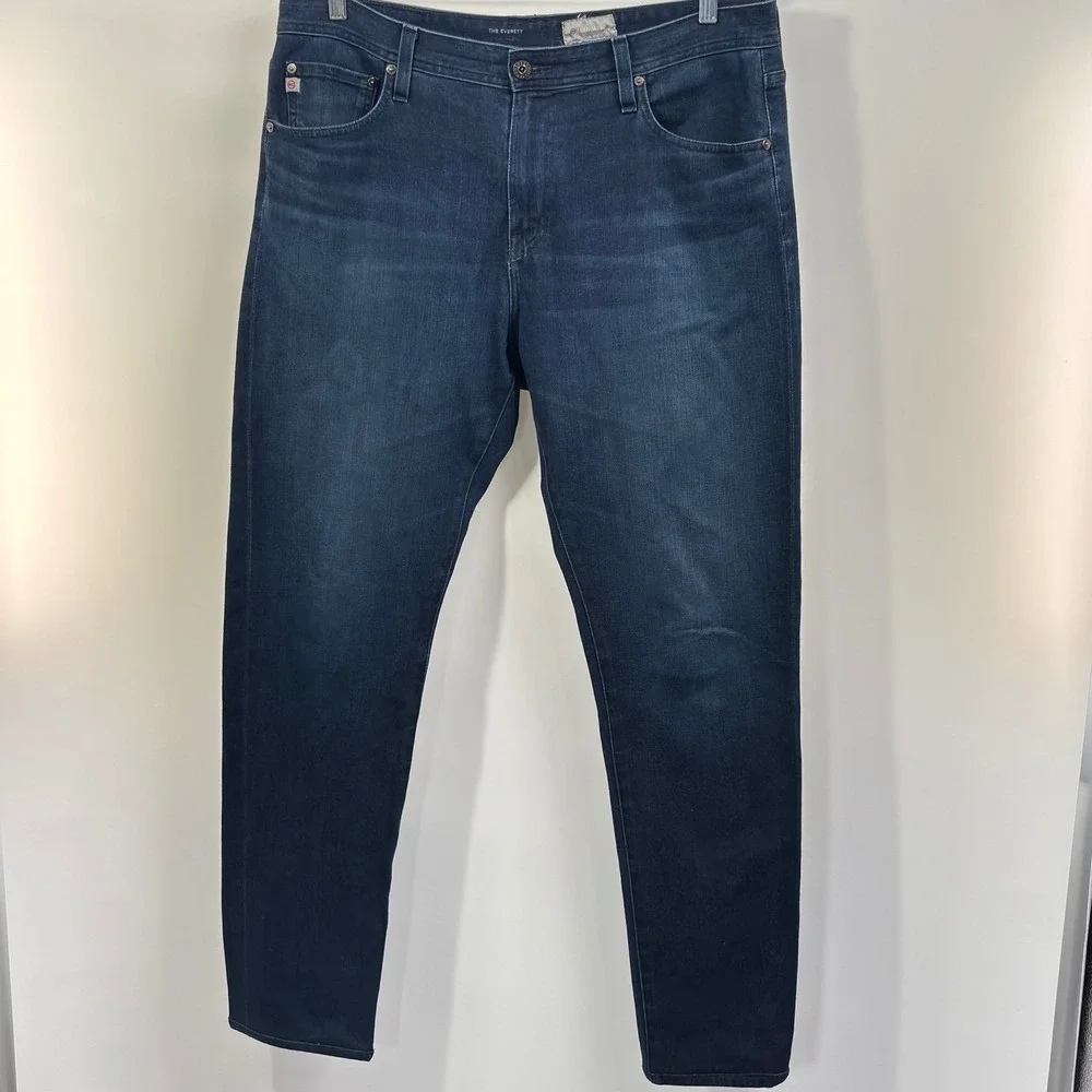 AG Adriano Goldschmied Everett Denim 360 Jeans 36x34 (33L) Sequoia Dark Tapered
